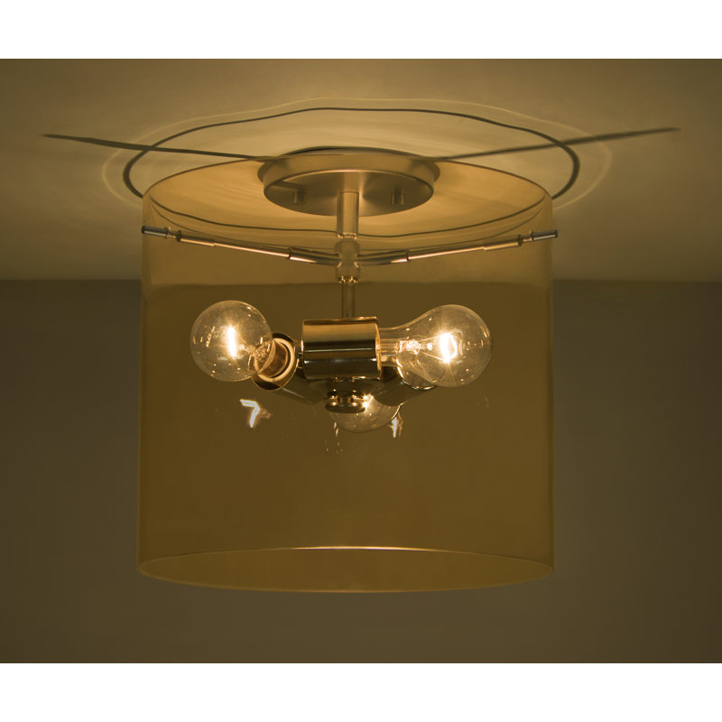 Plafonnier encastré de lanterne cylindrique 1 lumières Morena, H 9,88 po x l 7,88 po x P 7,88 po, Armagnac