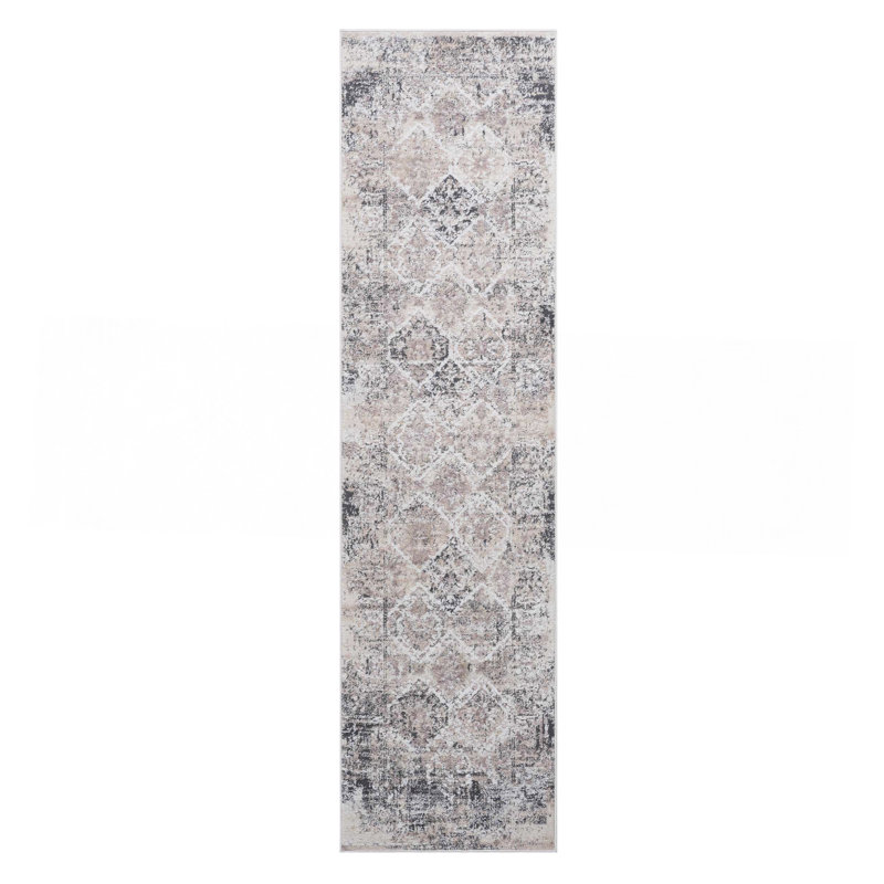 Cream Traditional Rug, Runner 2'2" x 8'