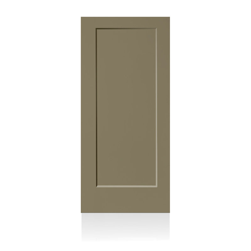 Dalle de porte intérieure 1 panneau, 30 po x 80 po, Vert olive