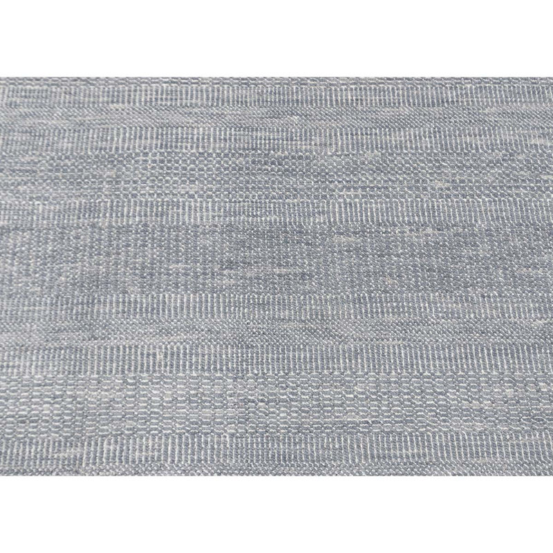 Tapis gris et argent noué à la main de haute qualité, Rectangle 9 pi x 12 pi