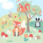 Woodland 232cm x 158cm Wall Mural