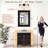 Rectangular Decorative Wall Mirror With Statement Deep Frame, HD Tempered Glass Vanity Mirror For Bathroom, Entryway, Or Bedroom-872761204-872761207