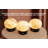 4" Natural Marble Top Dimmable Globe Night Lights
