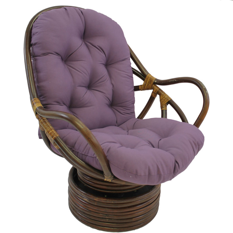 Lounge Chair Cushion, Solid Twill - Grape