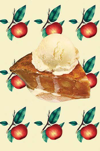 « apple apple pomme pie » par sara pierce, impression