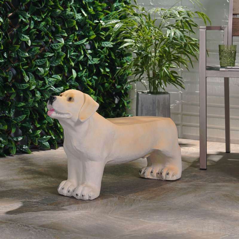 MGO DOG BENCH, Outdoor Bench, Light Brown, No Assembly Required, Light Brown