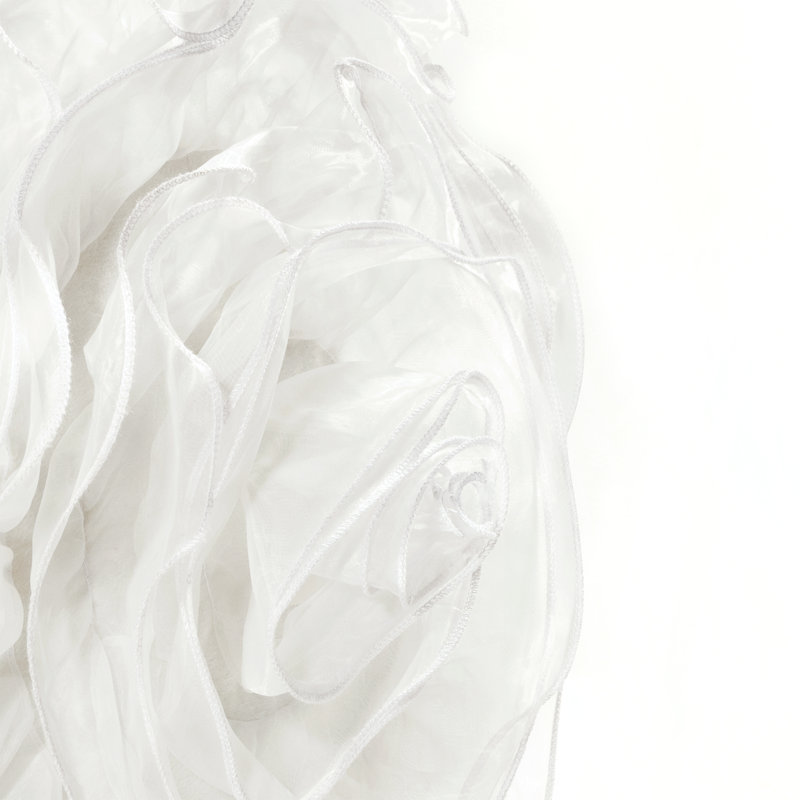 Coussin Floral, Blanc
