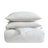 Vera Wang Bark Texture White Cotton Duvet Cover Set-110428705