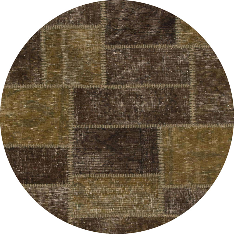 Abstract Indoor Rug, Round 4'