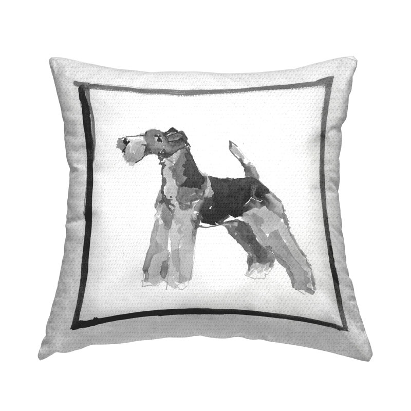 Coussin extérieur Minimal Airedale Terrier