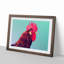 Geometric Rooster in Abstract - Framed Print-55726910-55726916
