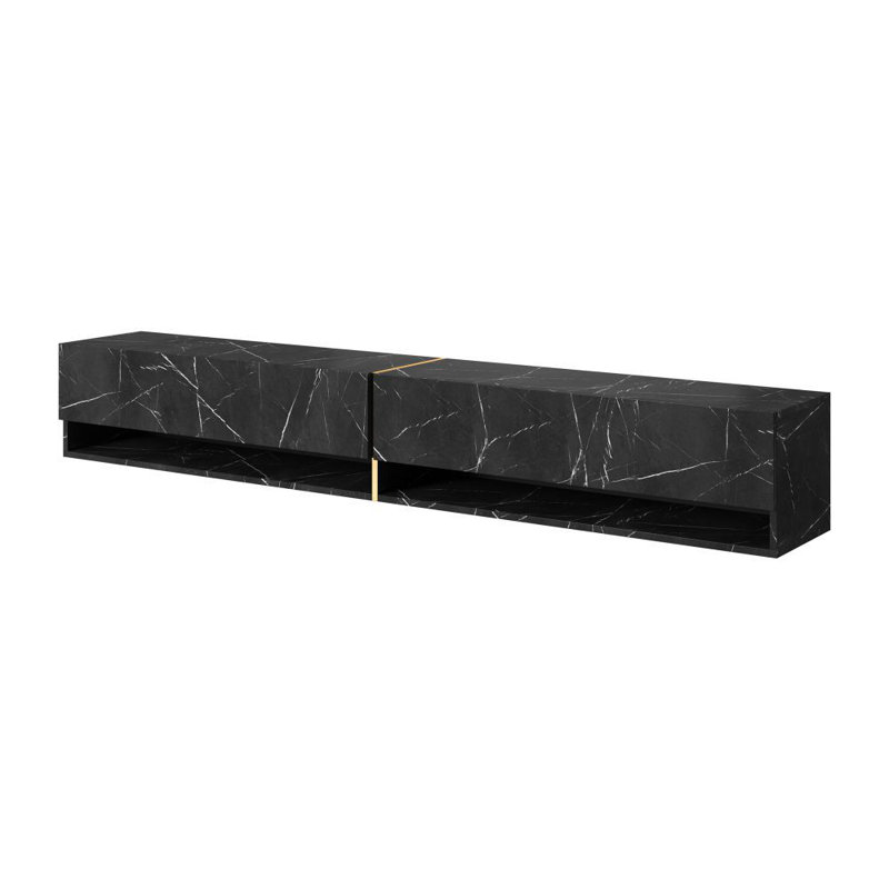 Ameetha Unfinished TV Stand for TVs up to 75", Black