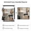 Très grand art mural imprimé sur tissu - Beige brun abstrait à motif géométrique de blocs rectangulaires, décoration de bureau moderne - "Assemblage requis (cadre non fini)"-130842377