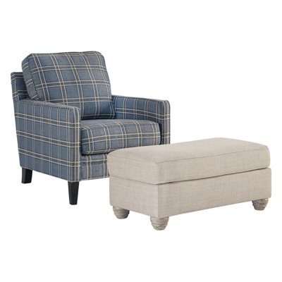 Fauteuil et repose-pieds Dalano