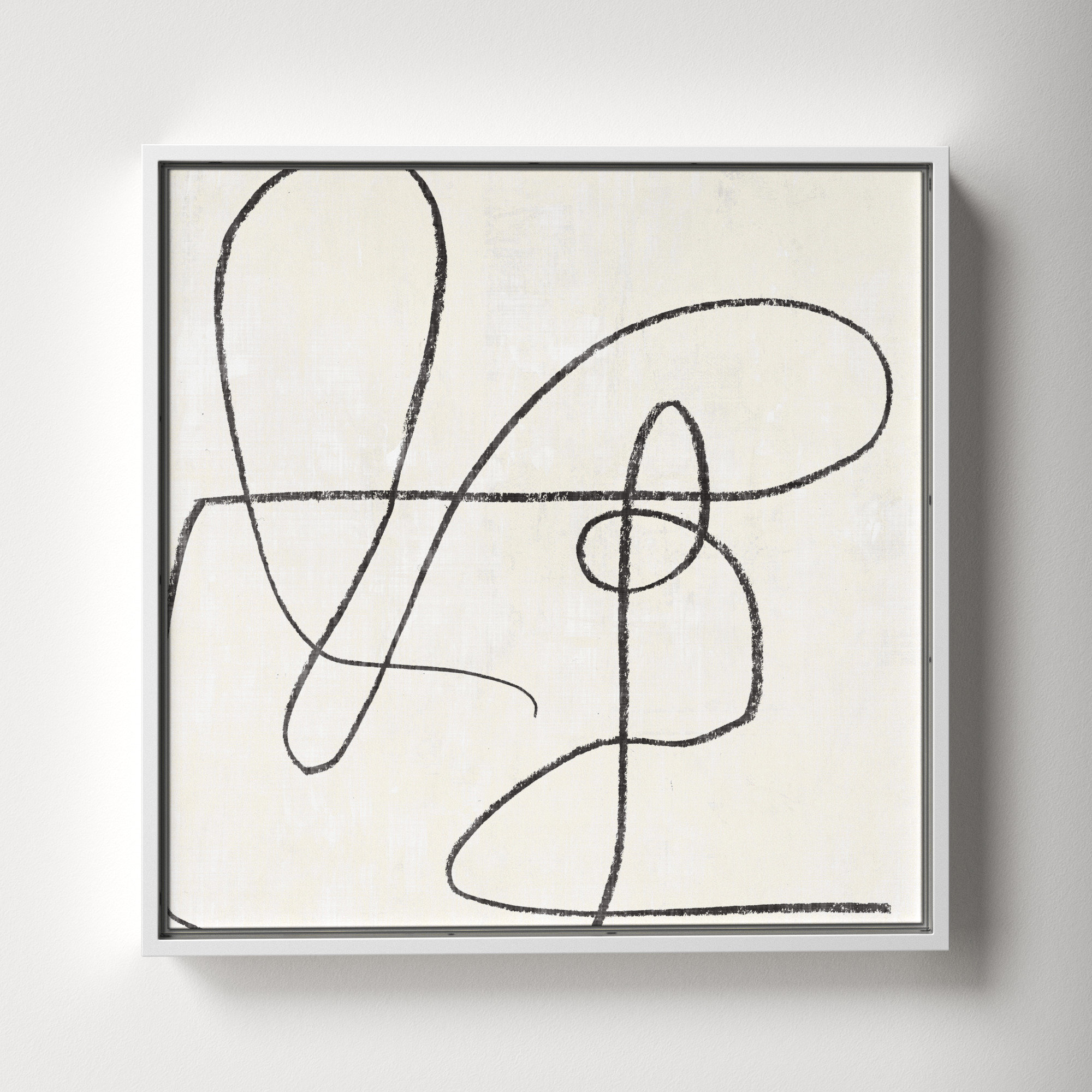 Juxtaposing, 17.5" H x 17.5" W, White