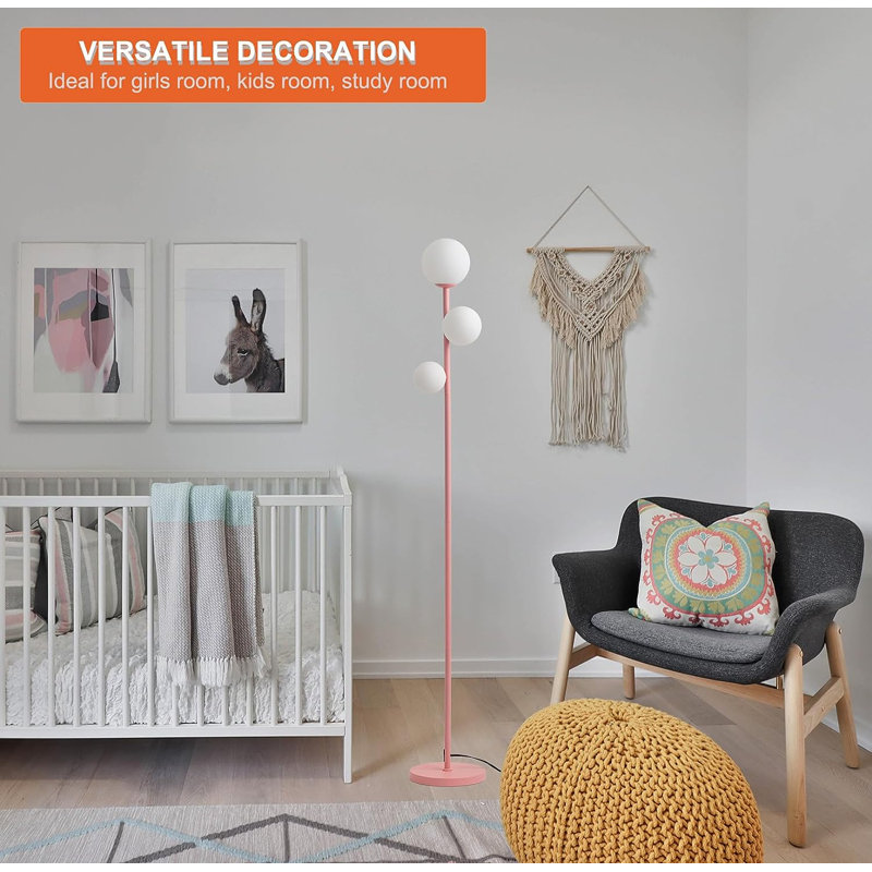 Javeyon 64'' LED Tree Floor Lamp, Pink