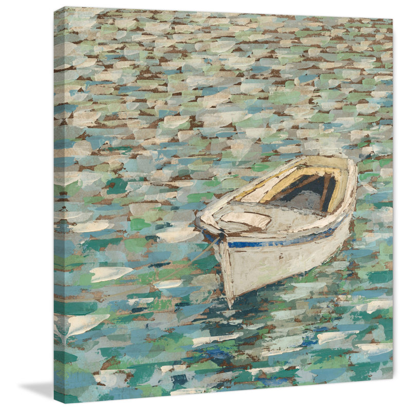 Sur l'étang II - reproduction sur toile, H 18 po x l 18 po x P 1,5 po