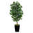 Ficus Artificial Tree in Black Metal Planter