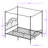 Turkay Metal Canopy Bed Frame-1973188234