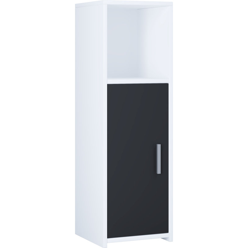 Aurelea Bathroom Cabinet, White / Black