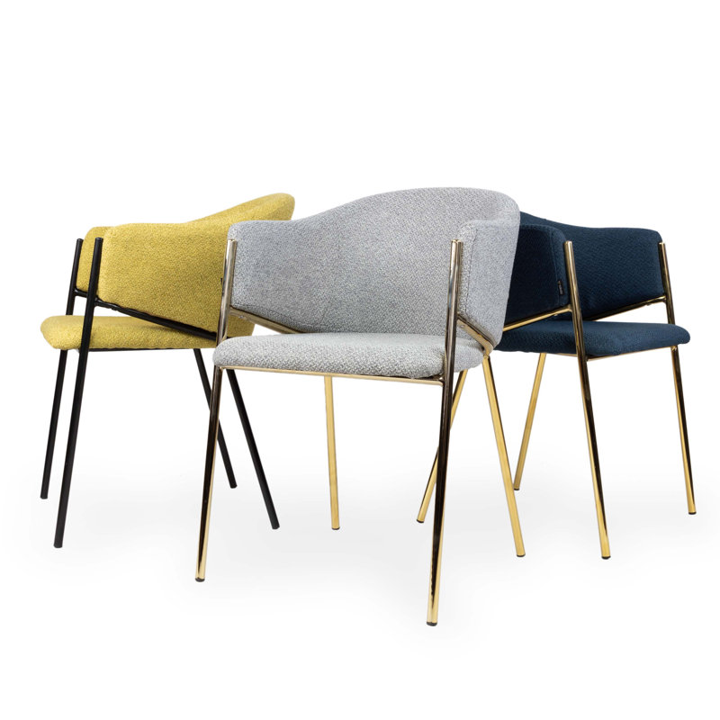 Maximus 47cm H Fabric Upholstered Armchair, Blue