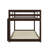 Rubber Wood Twin On Twin Ground Bunk Bed Equipped With Ladder-820306807