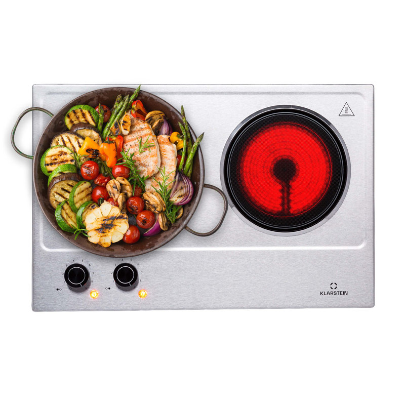 Klarstein Hot Plate, Matt Brushed Nickel