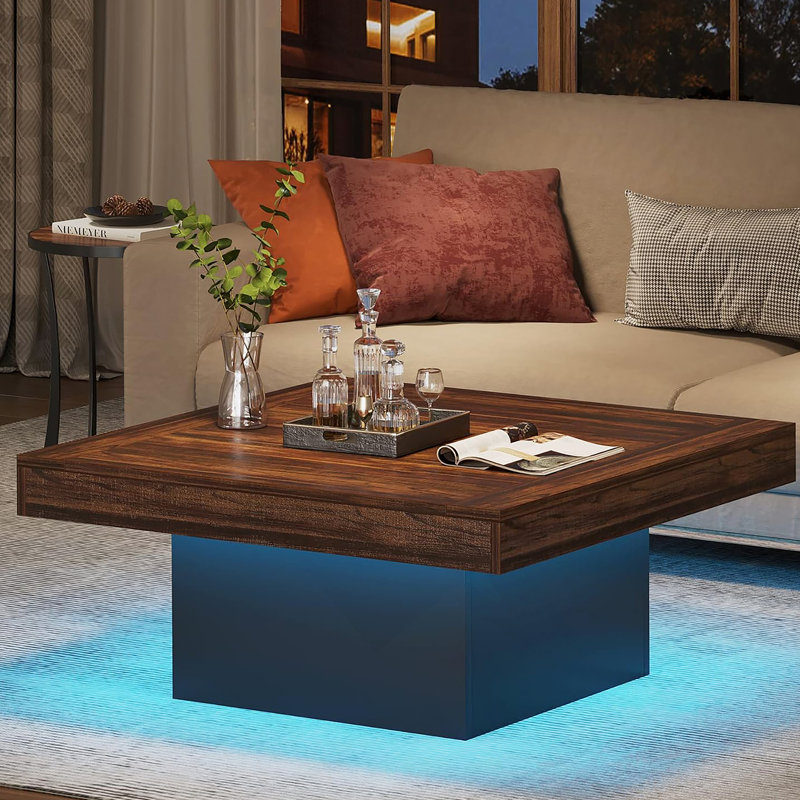 Table basse 35,5 pouces à DEL Farmhouse Square