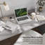 Bureau 72W avec tiroirs gris platine-1001774181