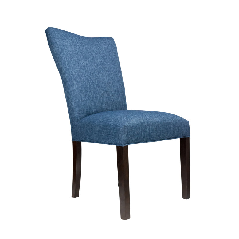 Chaise parsons rembourrée Hilley Spring Seating, Espresso, En jean