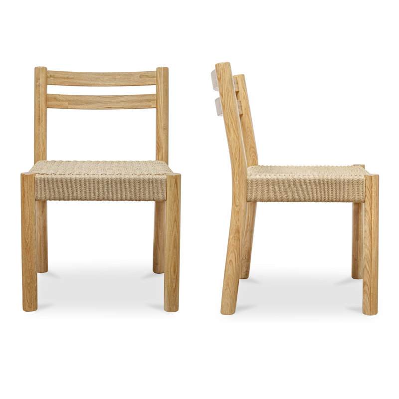 Finn Solid Wood Dining Chair, Natural