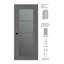 Porte intérieure lambrissée Avon 4 Lite-96140484-96140483-99482601