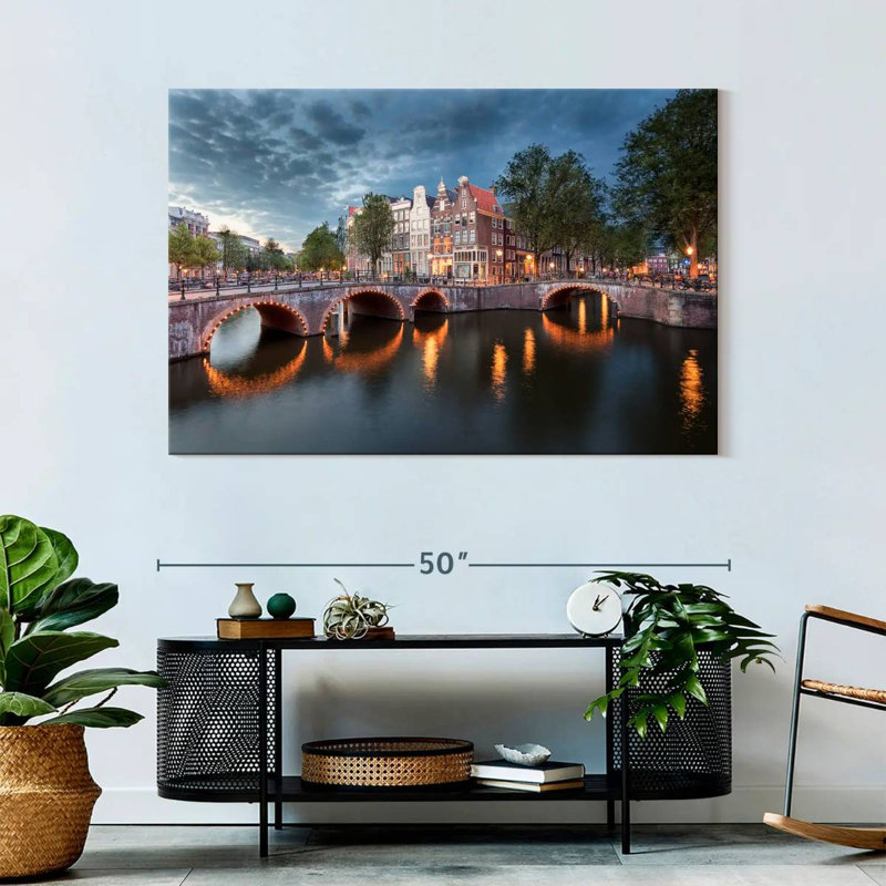 Ponts de Amsterdam, H 32 po x l 48 po