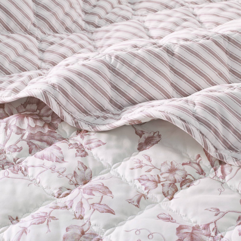Ensembles de literie très grand rose moderne, courtepointe florale en polyester 4 pièces pour la maison