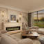 Rayva Classic recessed or wall mounted direct vent electric fireplace insert-764890042