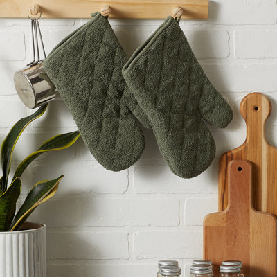 Design Imports Cotton Oven Mitt Set