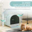Plastic Litter Box Enclosure with Scoop
