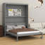 Lit escamotable mural avec tablettes Murphy
