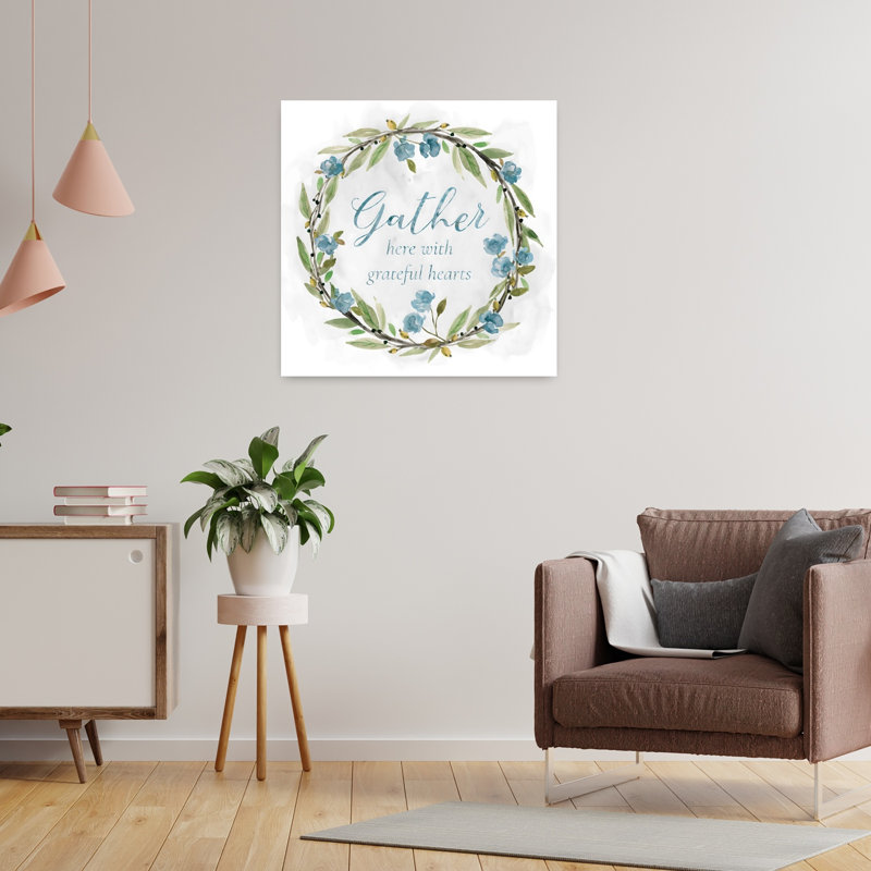 Gather Floral Wreath, H 24 po x l 24 po