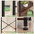 Freestanding 12-hook Coat Rack With Shoes Shelves-410131753