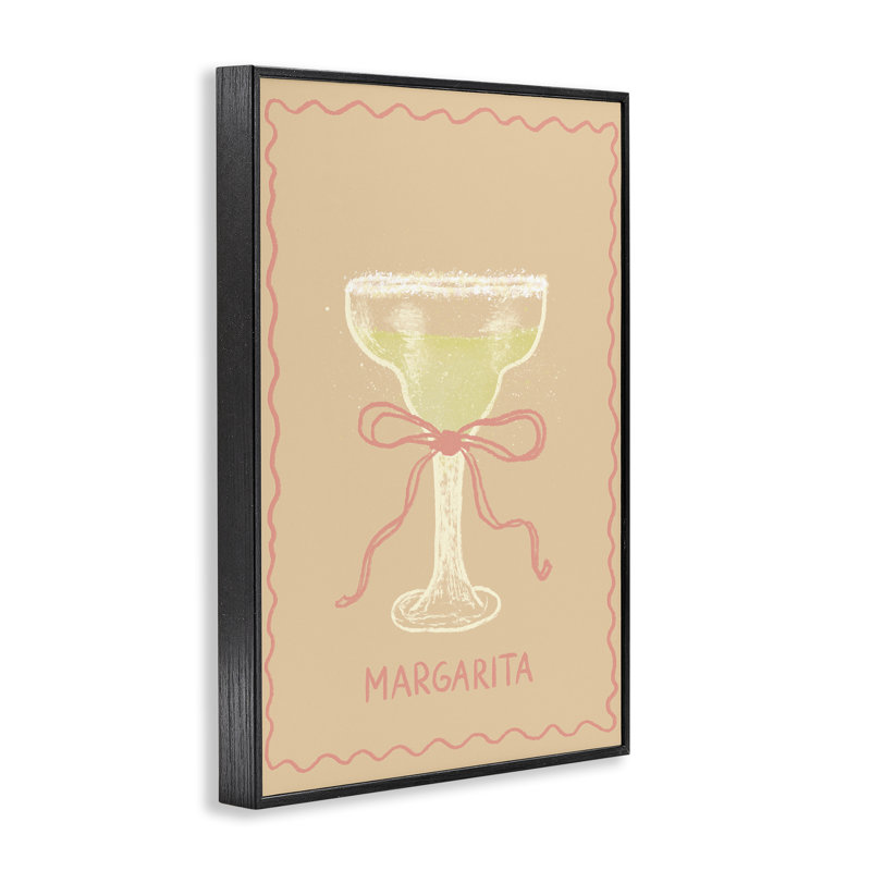 Margarita avec ruban, estampe numérique, design par Florentina Dolci, H 18 po x l 12 po, Giclée encadrée noir minuit