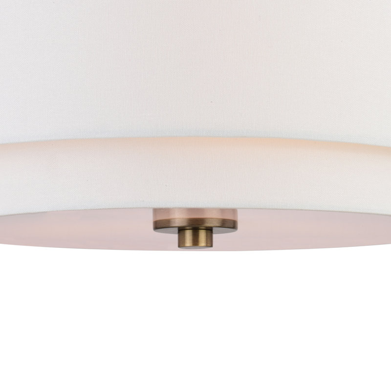 Pateley Semi Flush Mount, Matte Brass