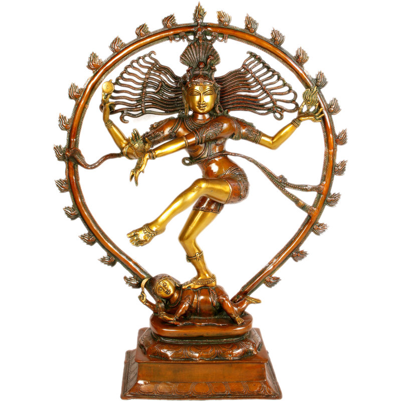 Statue grande taille Nataraja, Or