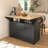 55.7" Large Kitchen Island With 2 Drop Leaf-1687123269