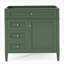 Meuble-lavabo de salle de bain 36 po sans lavabo supérieur 36 po avec 2 tiroirs