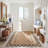Natural Fiber Handwoven Jute Geometric Indoor Use Only Rug-1598465695