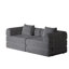 Canapé-lit convertible avec poches et coussins de rangement latéraux, idéal pour les salons, les chambres à coucher et les bureaux, confortable et pliable-1249266092