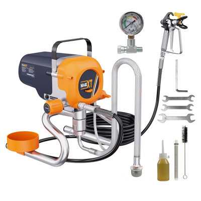 3300 PSI Airless Paint Sprayer 1200W Copper Motor 0.42 GPM Electric Paint Spraying Machine with 3 Adjustable Pressure