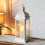 Lanterne de style rustique en métal 19 po H-142974627