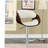Beige and chrome adjustable bar stools